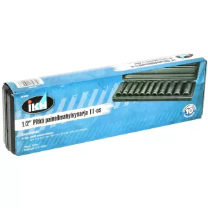 Krafthylsor 1/2" 12 Delar Långa