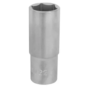 Lång Hylsa 6-Kant 76Mm 1/2" 22Mm