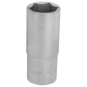 Lång Hylsa 6-Kant 76Mm 1/2" 24Mm