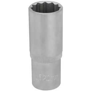 Hylsa 1/2"- 22Mm 12-Kant Lång