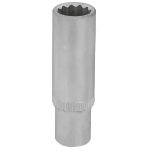 Hylsa 1/4" 12-Kant M10 Lång (50Mm)