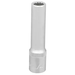 Hylsa 1/4" 12-Kant 1/4" Lång (50Mm)