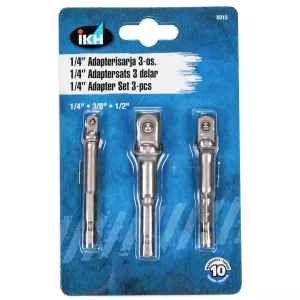 Hylsadaptersats 1/4"-1/4"/3/8"/1/2