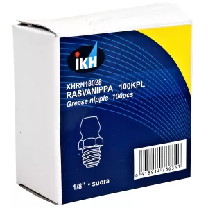 Smörjnippel Rak 1/8" 100St