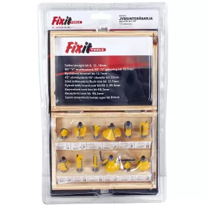 Frässtålsats 12-Del 6Mm Fäste