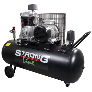 Kompressor 3-Fas 7,5Hp 925L/200L Svart