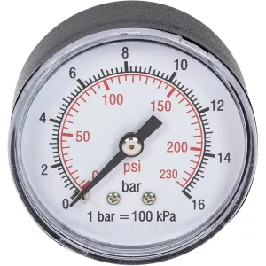 Tryckmätare 1/4" 50Mm 16Bar