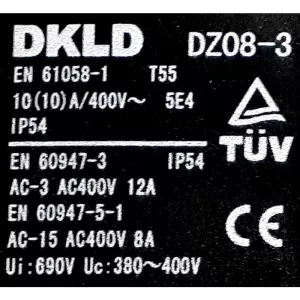 Brytare On/Off Dz08-3 2018-