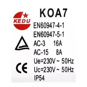 Brytare Koa7 16A-8A 2-Johtoa