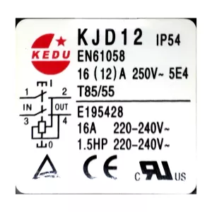 Brytare-Nödstopp Kjd12