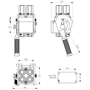Multifaster Mobile 4X3/4 Bsp 105L 250Bar