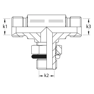 T-Koppling Bsp 1/2 Ställbar Utv-Utv-Utv