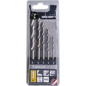 Borrsats 4-10Mm 5 Stk Impulzor 1/4"