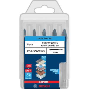Expert Hex-9 Hardceramic Borrsats 5 Delar