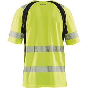 Varsel T-Shirt 3Xl 3397-1013-3399 Fl.Gul/Svart