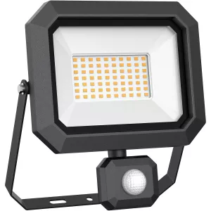 Led Strålkastare Svart 5000Lm 50W / 230V Rörelsevakt