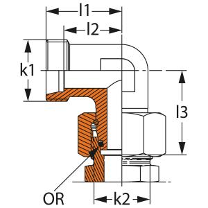 Ställbar Vinkelkoppling 10Mm Dkos