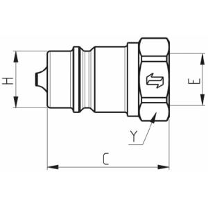Snabbkoppling Hane 1/2" Bsp Iso A 7241-1