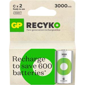 Laddningsbart Batteri 1,2V C 3000Mah Recyko 4St