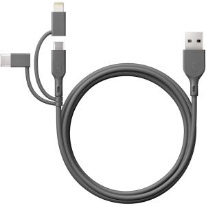 Laddningskabel Usb 3-1 Multi 18W 1M