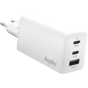 Laddare Gan 65W Usb-C X 2 + Usb-A
