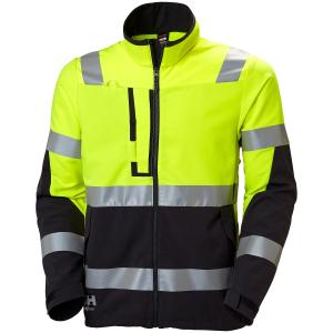 Jacka Tech Stretch Xl Alna 4X Fl.Gul/M.Grå