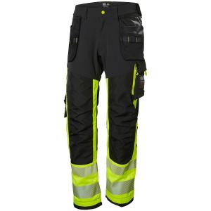 Stretch Byxa Med Spikfickor D120 Icu Fl.Gul/M.Grå