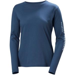 Shirt L Dam Classic Logo Deep Steel