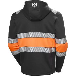 Hoodie Med Hel Dragk. S Tech Provis Varselorange/E