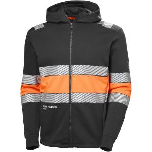 Hoodie Med Hel Dragk. Xl Tech Provis Varselorange/