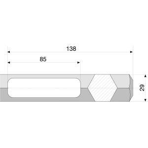 Spetsmejsel 400Mm 28Mm Hex