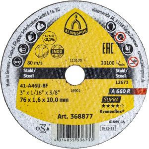 Kapskiva 76X1,6X10 A660R Supra