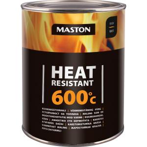Färg Värmebeständig 600C 1L Svart