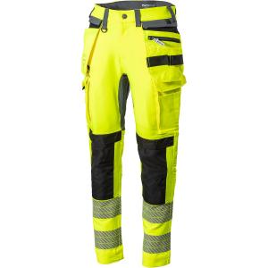 H.Stretchbyxa Wellfit 2Xs Neo Hi-Vis Gul/Grå