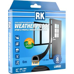 Fönster- Ja Dörrtätning D 6M Svart