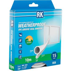 Spårtätning Fönster 8Mm X 10M Vita