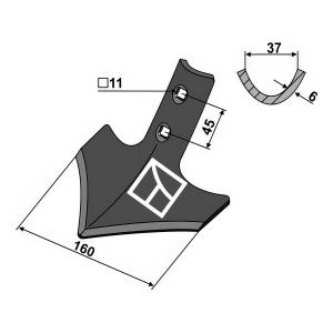 Planskär 160X6Mm Gåsfot Potila, Väderstad