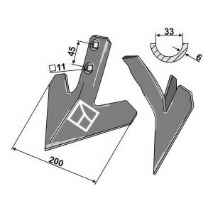 Planskär 200X6Mm Gåsfot Potila Parko