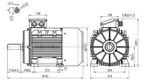 Elmotor 400V 11Kw 42X110Mm B3 1500rpm