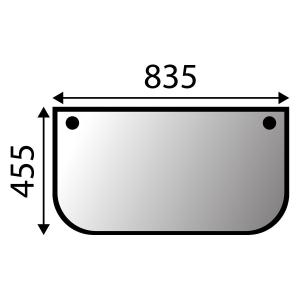 Vindruta Komatsu Pc 7 - Serie Lägre