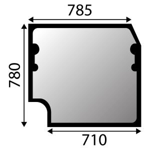 Vindruta Volvo Ecr58D Ecr88D Övre