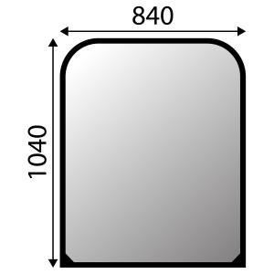 Vindruta Case Kobelco Nh 2010- Övre