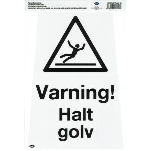 Dekal Till Golvskylt, Varning Halt Golv
