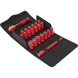 Spärrhandtagsats 1/4" Vde 22-Delar