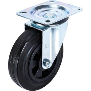 Svängbar Hjul 160Mm Svart