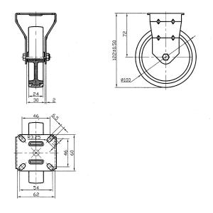 Länkhjul 100Mm Termoplastisk Gummi