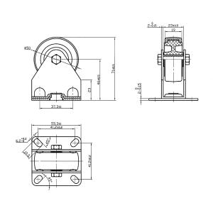 Länkhjul 50Mm Termoplastisk Gummi