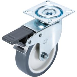 Svängbar Hjul Med Broms 60Mm Termoplastisk Gummi