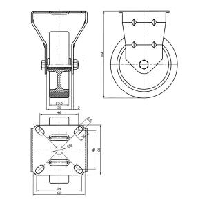 Länkhjul 80Mm Termoplastisk Gummi