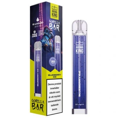 Aroma King Gorilla Bar - Blueberry Ice | Engångsvape